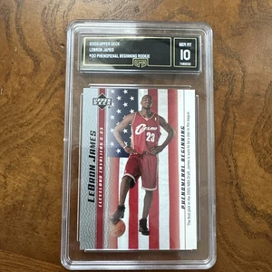 2003 Lebron James Upper Deck Phenomenal Beginning #20 Rookie GMA 10 gemme ottime condizioni - Foto 1 di 2