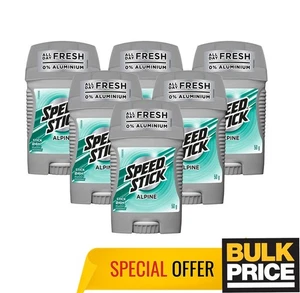 Mennen Speed Stick Alpine Deodorant Fresh Alu-Free 24H Odor Protection 6-Pack - Picture 1 of 6