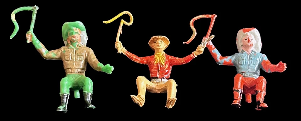 Vintage - 1960 - 3 figurines de conducteur de diligence - Comansi - Photo 1/1