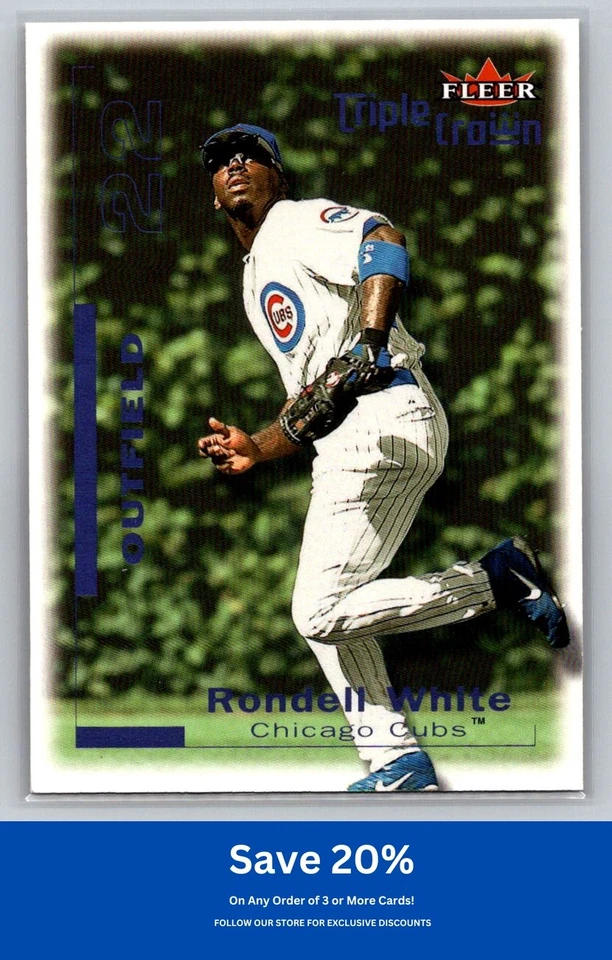 Rondell White 2001 Fleer Triple Crown #44 Chicago Cubs - Image 1 of 2