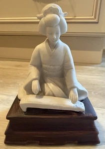 Seltenste Vintage BERMAN & ANDERSON Japan Spieluhr asiatische Dame Figur funktioniert - Bild 1 von 4