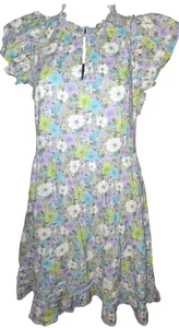 Vineyard Vines Floral Ruffle Tiered Dress Women M Cottagecore Party Wedding NWT - Picture 1 of 9