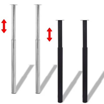 2/4x Teleskopfuß Tischfuß Stützfuß Tischbeine Tischfüße Legs 710 mm-1100 mm - Bild 1 von 4
