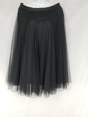 Papillon Mujer Vintage Midi Gasa Malla Falda Completa XL Negro 100% Poliéster Foto 1 de 4