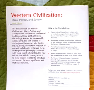 Western Civilization: Ideas, Politics, and Society [NINTH / 9TH EDITION] - Picture 1 of 1