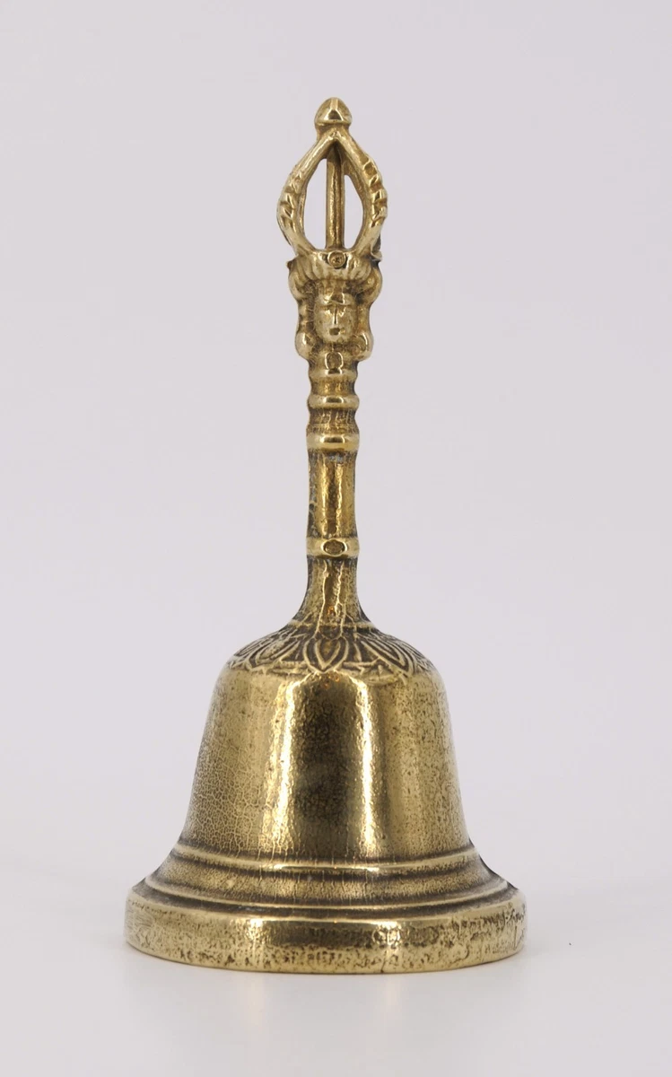 Handglocke Aus Messing, Ca. 9,8 Cm – Laut & Klar, Für Hochzeit, Senioren, Meditation Oder Als Tischglocke
