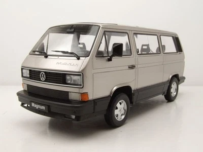 VW T3 Bus Multivan Magnum 1987 Grigio Chiaro Modellino 1:18 KK Scale - Immagine 1 di 4