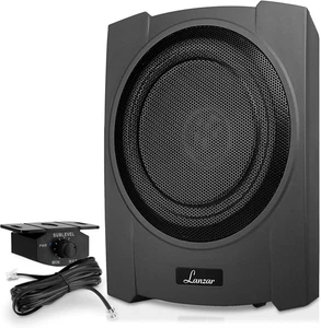 10-Inch Low-Profile Amplified Subwoofer System- 900 W Compact Enclosed Underseat - Picture 1 of 1