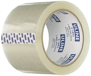 8x Uline Clear Packaging Carton Sealing Tape 2.6 Mil 3inches 55 Yard S-1893 - Picture 1 of 3