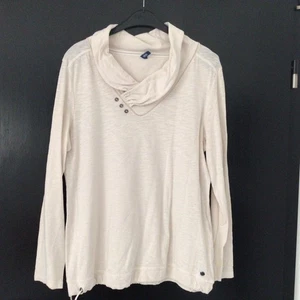 Cecil Langarm Shirt beige mit Schalkragen Gr. XL - Bild 1 von 5
