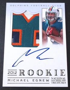 #/99 Rc Jersey Number Logo Patch Michael Egnew Auto 2012 Rookie Signed Autograph - Picture 1 of 4