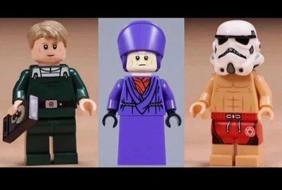 LEGO Lot of 3 Minifigures 75419 Death Star Galen Erso Dignitary Hot Tub Trooper - Image 1 of 4
