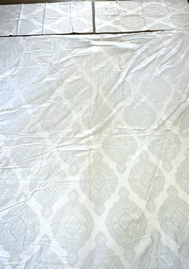 DEA Italy Seagreen Medallion Egyptian Cotton Duvet Cover & 2 Pillow Shams KING - Picture 1 of 5