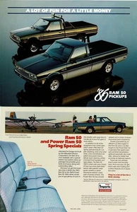 1986 Dodge Ram 50 Power Ram 50 Spring Special Pickup Truck Sales Card Brochure - Picture 1 of 1