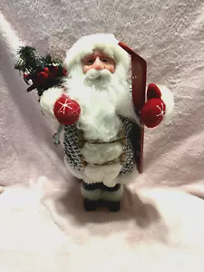 Statuetta vintage Babbo Natale imbottita figura natalizia 17" - Foto 1 di 5