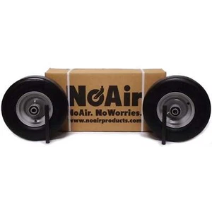NoAir® (2) Flat Free Tire Assemblies 13x6.50-6 Husqvarna 581199501 510154601 - Picture 1 of 2