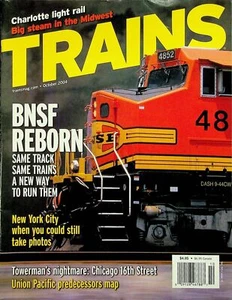 Trains Magazine October 2004 BNSF Reborn, Same Track Same Trains New Way to Run - Imagen 1 de 2