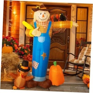 7FT Thanksgiving Inflatable - Inflatable Thanksgiving Yard Scarecrow - Picture 1 of 7
