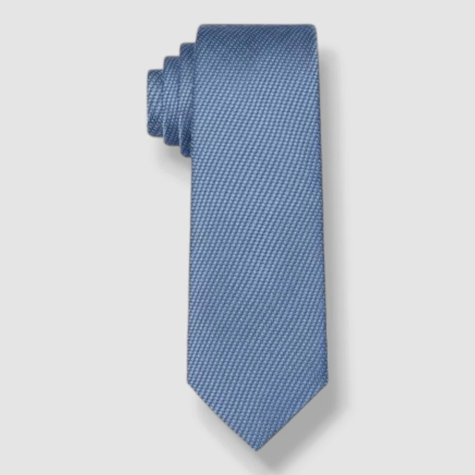 Corbata de seda delgada lisa Isaac azul para hombre Lauren Ralph Lauren 58 x 3 Foto 1 de 1