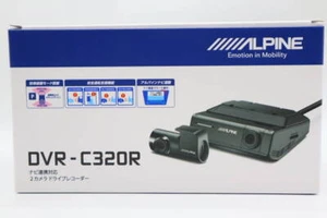 ALPINE DVR-C320R 2-Camera Drive Recorder Front and Rear HD Dash Cam Black - Picture 1 of 9