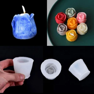 3D Tulip Flower Candle Mold Handmade Soap Mould Silicone DIY Tool Cr_Z0 - Picture 1 of 8