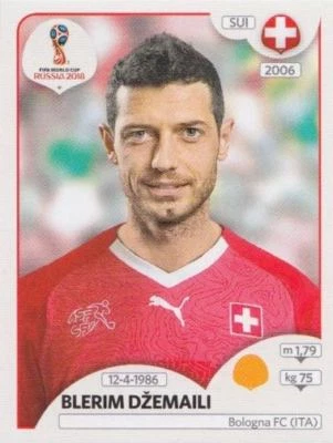 PANINI FUßBALL FIFA WM 2018 RUSSIA Panini Sticker Football World Cup 2018 Russia No. 383 Blerim Dzemaili SUI Image NEW