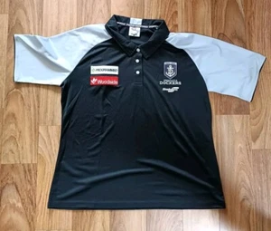 Fremantle Dockers AFL Womens Media Polo Shirt Size 16 Sekem Vgc FREE POST AU - Picture 1 of 3