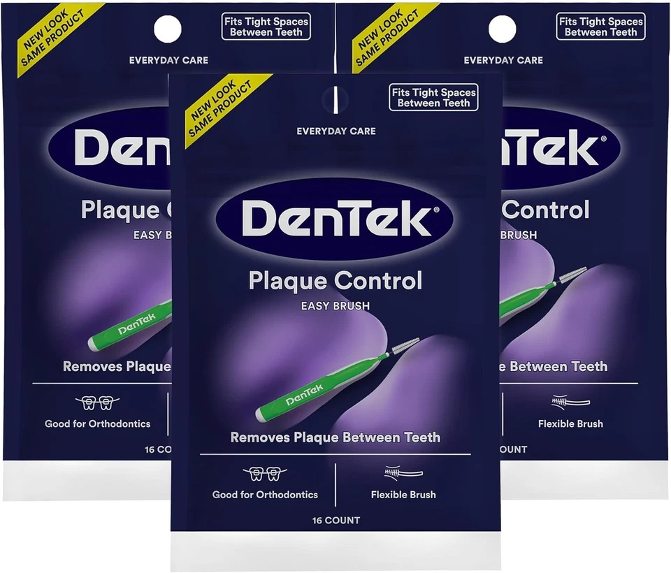 DenTek Easy Brush Interdental Cleaners 48 Count Plaque Control Tight Brushes