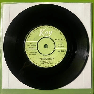 The Hawk Cecil Fitt And His Orchestra - ‘Stanley Livingston / Radiation’ 7” 45 - Image 1 of 4