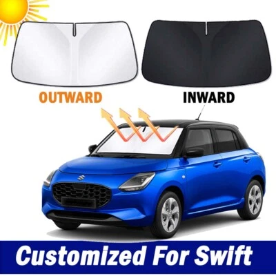 New ThickFoldable Windshield Sun Shade for Suzuki Swift 2017-2024 UV Block Visor - Image 1 of 4