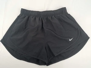 Nike Women’s Unlined Athletic Running Gym Shorts Size S Small Black Drawstring - Picture 1 of 17