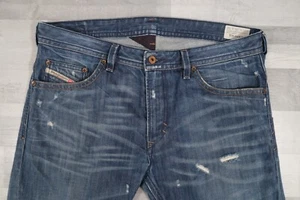 Pantalones de mezclilla para hombre Diesel THAVAR ajustados azules W38 L33 lavado 0885S - Imagen 1 de 15