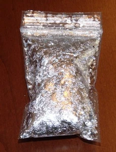 1 Gram Imitation 999 Silver Leaf Flake - Huge Beautiful Flakes - Guaranteed - Picture 1 of 1