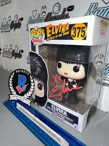 ELVIRA CASSANDRA PETERSON #375 SIGNED AUTOGRAPHED FUNKO POP-BECKETT BAS COA - Picture 1 of 11