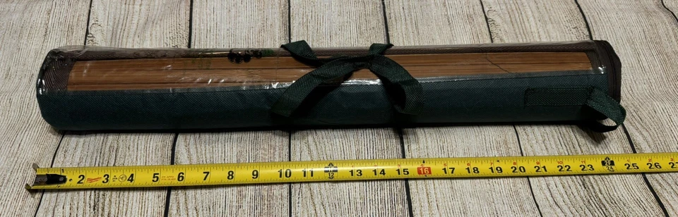 Preciosa NUEVA Alfombra de Bambú Anji Mountain Alfombra 34" x 23" Baño Cocina Antideslizante Foto 1 de 4