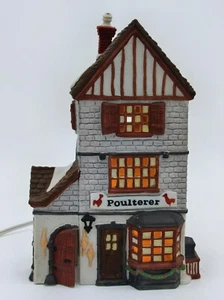 Dept 56 Dickens Village Poulterer 1988 5.5"x4.5"x8.5" w/ Light Kit - Bild 1 von 7
