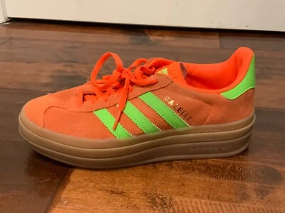 Adidas Originales Gazelle Negrita Colegiata Naranja Verde H06126 Tenis Talla 6 Foto 1 de 4