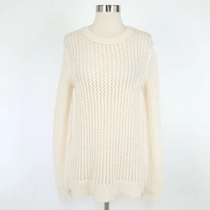 Michael Kors Collection Pullover Sweater Cashmere S Small NEW Open Knit Ivory - Picture 1 of 12