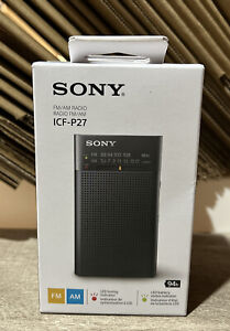 Sony ICF-P27 AM/FM Portable Radio Brand New Free Shipping D2