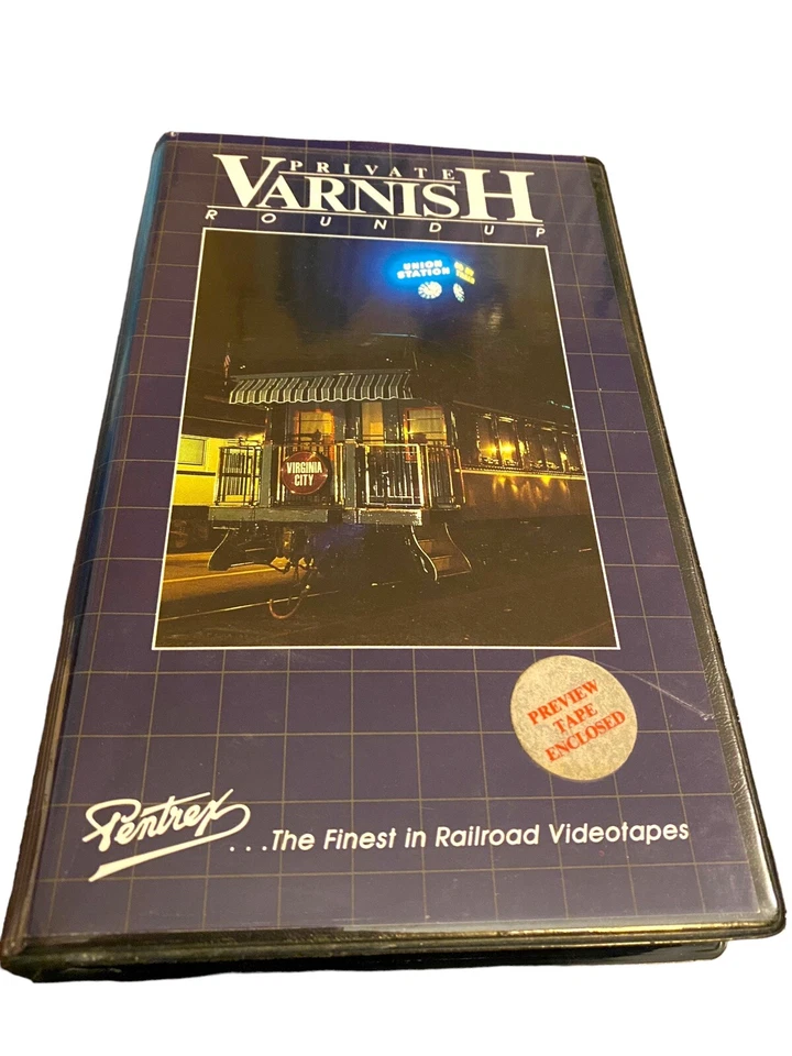 PRIVATE VARNISH ROUNDUP VHS Video PV 85 Train Railroad Car Owners Convention Foto 1 de 4