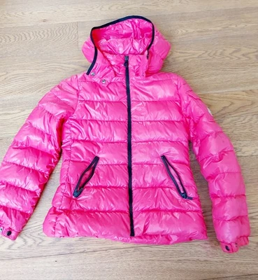 Piumino Parka Bambina Moncler fucsia  10 Anni 140 cm usato PERFETTE CONDIZIONI - Immagine 1 di 4