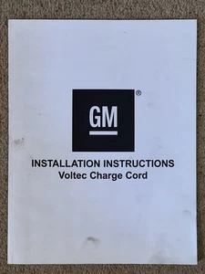 GM VOLTEC CHARGE CORD INSTALLATION INSTRUCTIONS CHEVROLET VOLT / VAUXHALL AMPERA - Picture 1 of 3