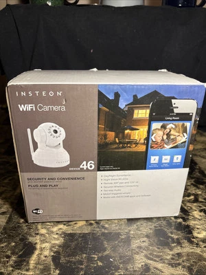 Cámara WiFi Insteon con inclinación panorámica y dispositivo de visión nocturna LED 46 75790WH Foto 1 de 4