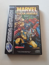 Sega Saturn Game Marvel Super Heroes Boxed With The Manual