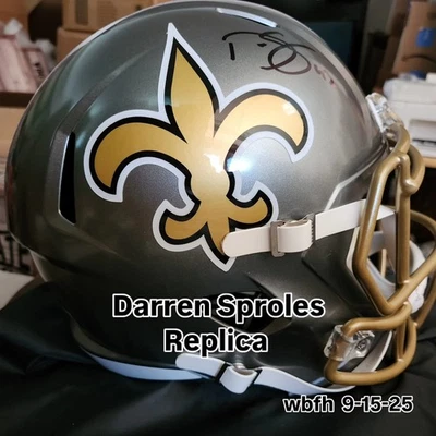 SALE 20% Off - Darren Sproles Autographed Flash Replica Helmet w/Beckett COA - Image 1 of 4