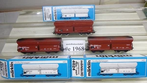Konvolut Märklin HO 4624/26 3.tlg. ERZ Großgüterwagen, Klappdeckelw., OVP -#1968 - Picture 1 of 13
