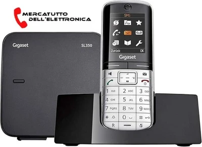 Telefono Cordless Gigaset SL350 Vivavoce Rubrica 500 ID con Foto  Display Colori - Immagine 1 di 2