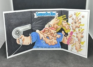 2023 Garbage Pail Kids Triple Booklet Sketch Card Blown Joan 1/1 Artist Auto - Bild 1 von 2