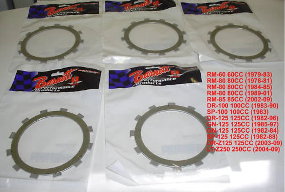 PLACAS DE FRICCIÓN EMBRAGUE BARNETT SUZUKI RM 60 80 100 TM8 Foto 1 de 1