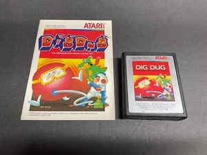Atari 2600 Dig Dug Game And Manual Tested - Picture 1 of 11